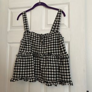 checkered tank top